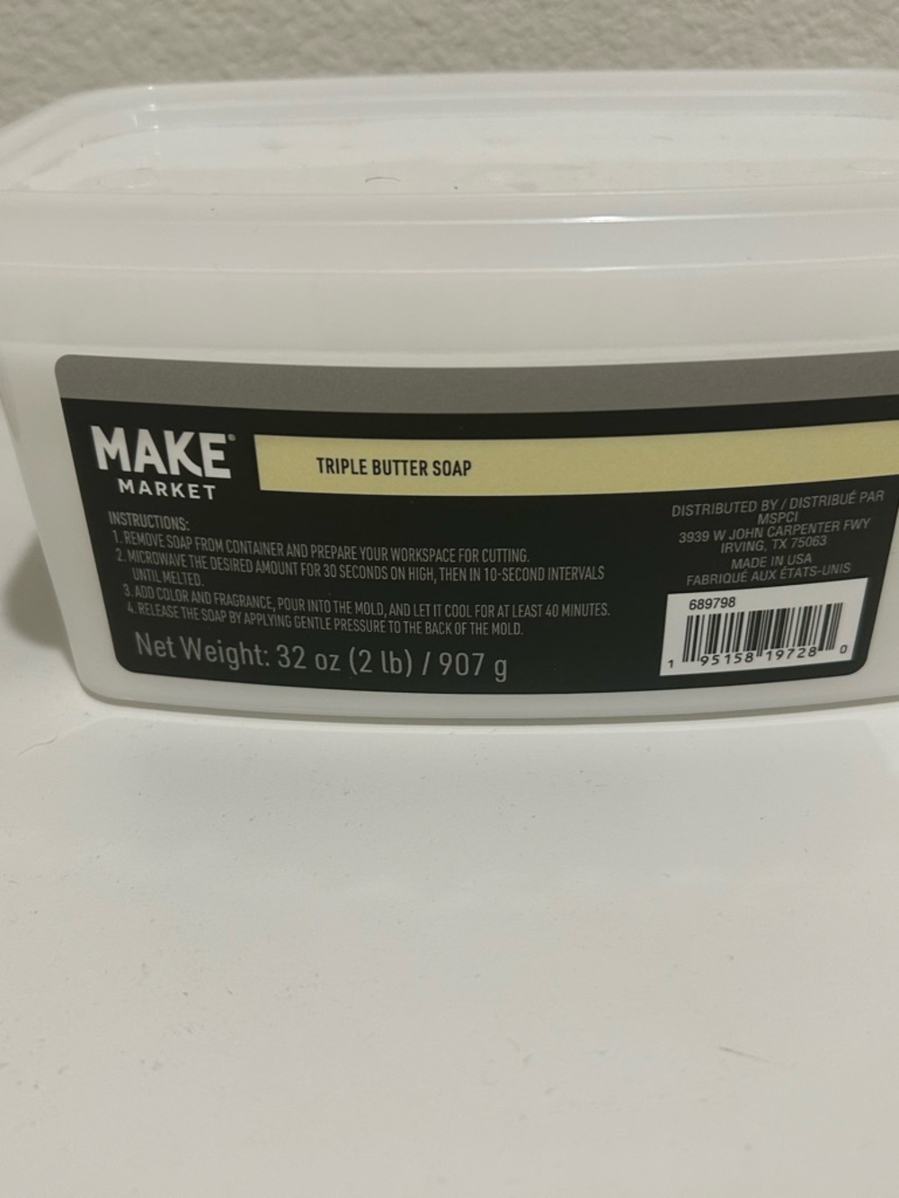 Makers Market Triple Butter Soap - White